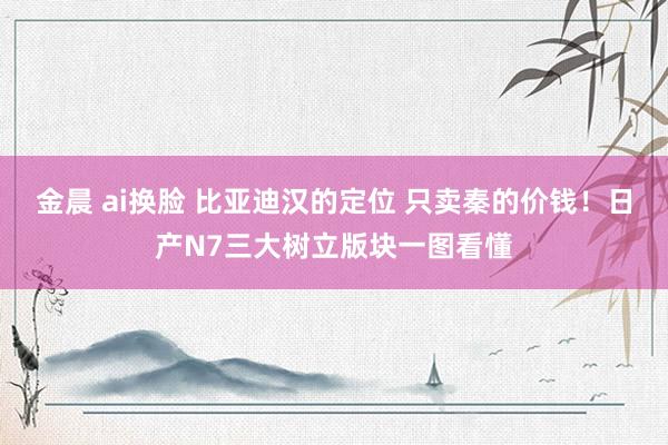 金晨 ai换脸 比亚迪汉的定位 只卖秦的价钱！日产N7三大树立版块一图看懂