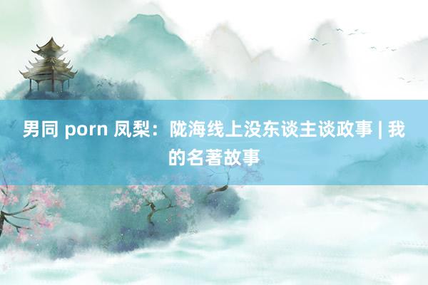 男同 porn 凤梨：陇海线上没东谈主谈政事 | 我的名著故事
