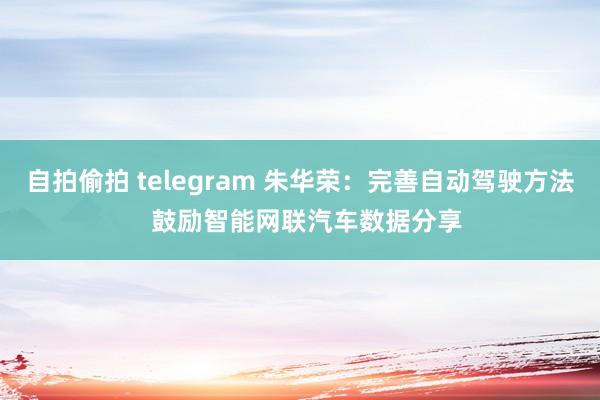 自拍偷拍 telegram 朱华荣：完善自动驾驶方法  鼓励智能网联汽车数据分享